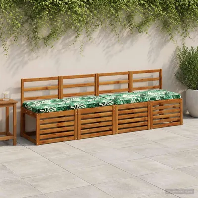 Produktbild von PUEAZU 1-teiliges Bankkissen VUGHT 100 % Polyester Blattmuster - Gartenmöbelauflagen &62662