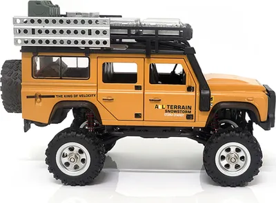 Produktbild von Amewi D90X28 Metall Scale Crawler gelb ferngesteuerte (RC) modell Raupenfahrzeug Elektromotor 1:28 (22567)