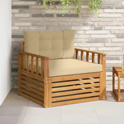 Produktbild von "Summerschlussverkauf"Outdoor-Sofagarnitur/Couchgarnitur - CLORIS - Outdoor-Möbel - für Garten/Terrasse - Massives Akazienholz und Polyester Natur - Gartensofas DEMöbel330739