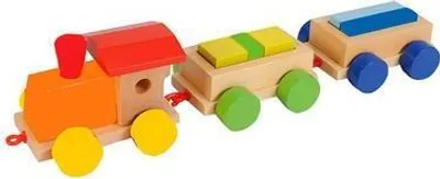 Produktbild von Eichhorn Lokomotive Holzzug Zug LOK Spielspaß für Kinder 1849 NEU