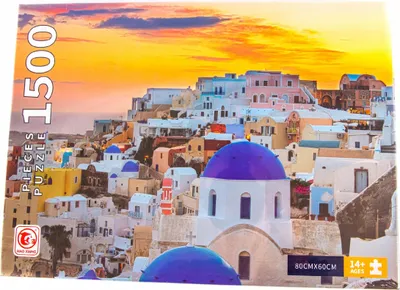 Produktbild von PUZZLE 1500 Teile. Insel Santorini, GRIECHENLAND