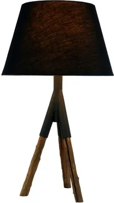 Produktbild von Tischleuchte Dreibein Treibholz Stoff Handarbeit Unikat Wohnzimmerlampe Nachttischlampe