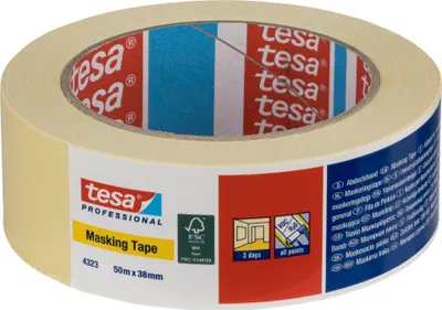 Produktbild von Tesa Kreppband 50m x 38mm Standard beige 04323