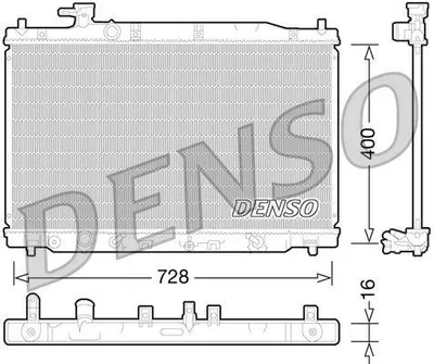 Immagine prodotto di DENSO DRM40030 Radiatore ad acqua Radiatore motore