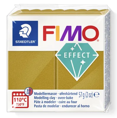 Produktbild von STAEDTLER FIMO effect 8010 Metallic ofenhärtende Modelliermasse Einzelprodukt, 57g, metallic gold