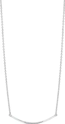 Produktbild von Zeeme Silber Halskette 925/- Sterling Silber 42+3cm weiß Zirkonia weiß 271250018
