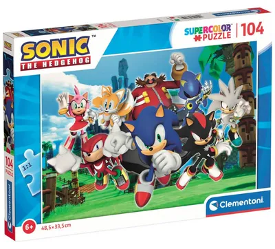Obrázok produktu pre Clementoni - Puzzle Sonic The Hedgehog 104 elementy - Oficjalny produkt premium