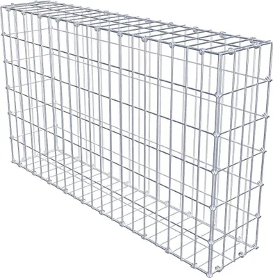 Produktbild von Gabione 100 cm x 60 cm x 20 cm (L x H x T), Maschenweite 5 x 10 cm, Spiralring