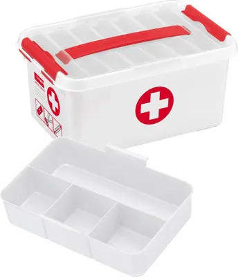 Produktbild von Sunware Q-line First Aid Box transparent 6 Liter Packung 1 Stück