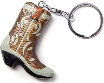 Immagine prodotto di Portachiavi in legno - Stivali da cowboy