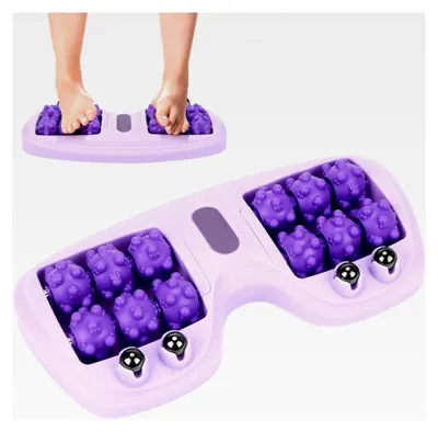 Produktbild von Fußroller-Massagegerät für die Fußmassage, tragbare Doppelfußmassagewalze, manuelles Doppel-Fußmassagegerät für Zuhause, Schlafzimmer und im Freien