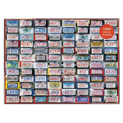 Produktbild von GALISON Puzzle Nummernschilder 1000 Teile