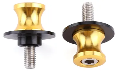 Image de Coulisseaux de bras oscillant pour béquille arrière de moto (8 mm, dorés)