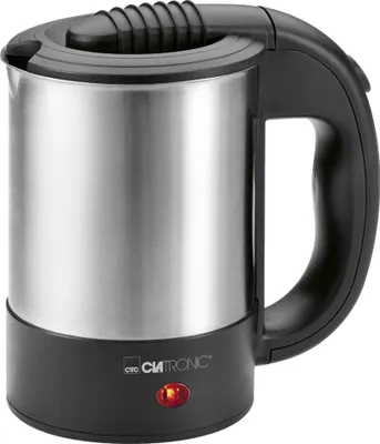Produktbild von Clatronic® Wasserkocher klein 0,5L | Reisewasserkocher inkl. 2 Tassen, Reisebeutel und Löffel | Mini Wasserkocher | Camping Wasserkocher | WKR 3624