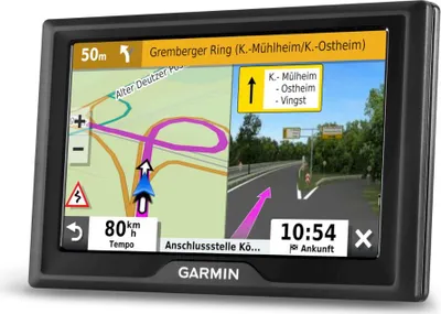 Produktbild von Garmin Drive 52 & Live Traffic, 2D/3D, 12,7 cm (5"), 480 x 272 Pixel, TFT, Multitouch, Flash, Speicherkarte