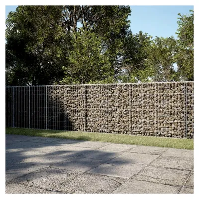 Produktbild von Gabionenkorb mit Abdeckung 1000x100x100cm aus verzinktem Eisen