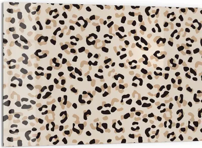 Produktbild von DEQORI Küchenrückwand Glas 60x40 cm 'Leopardenglanz' Spritzschutz Bad Rückwand Küche