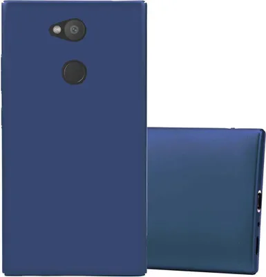 Produktbild von Cadorabo Hülle für Sony Xperia L2 Schutzhülle in Blau Hard Case Handy Hülle Etui