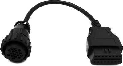 Produktbild von OBD Kabel 20 cm OBD 2 Buchse für Scania 16pin in Schwarz für Auto Diagnose
