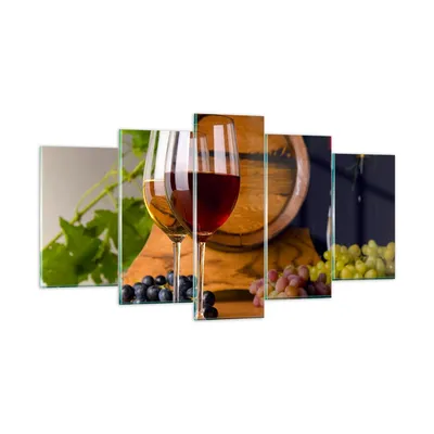 Produktbild von Bilder auf glas - Alkohol Fass trinken Flasche - 160x85cm - Glasbilder - Wandbilder - Kunstdruck - zum Aufhängen bereit - Wanddekoration aus Glas - Glas Bilder - Wandbild auf Glas - GEA160x85-2238