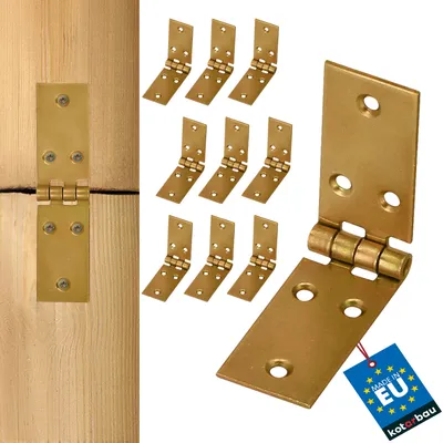 Produktbild von KOTARBAU® Kistenband 100 x 25 mm 10. Stk Gerollte Tischband Möbelscharniere Möbelband Verzinkt Torband Scharniere Türband Kistenband Schrankscharniere