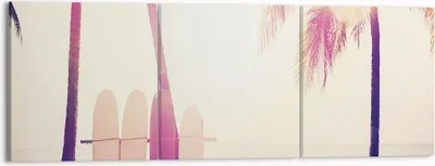 Produktbild von Bild auf Leinwand - Leinwandbild - 3 Teile - Fackel Strand Surfen - 150x50cm - Wand Bild - Wanddeko - Wandbilder - Leinwanddruck - Bilder - Wanddekoration - Leinwand bilder - Wandbild - CA150x50-4593