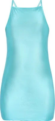 Produktbild von Damen Kleid Aqua Größe M, figurbetont mit Neckholder und ärmellosem Design