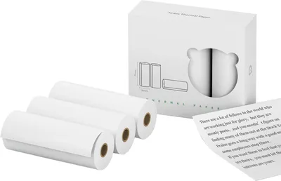 Image de Rouleau de papier thermique PeriPage pour notes, 77 x 30 mm, sans BPA, non adhésif, imperméable, résistant à l'huile, résistant au frottement, pour A9/A9s/A9 Pro/A9/A9s Mini Poc