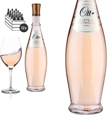 Produktbild von 12er Karton 2021 Bandol Rosé Château Romassan von Domaines Ott - Roséwein