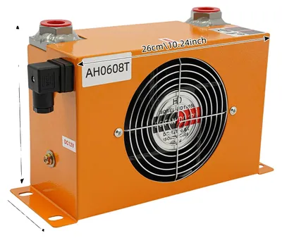 Productafbeelding van Hydraulische koeler, 60 liter per minuut debiet, motor van massief koper, oranje kleur