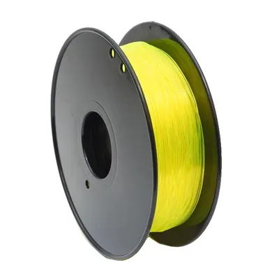 Obrázok produktu pre vlákno pre 3D tlačiarne, flexibilný materiál TPU, priemer 175 mm, transparentná žltá farba