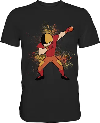 Produktbild von Dabbing American Football Spieler T-Shirt – Black / S