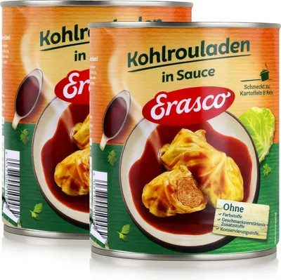 Produktbild von Erasco Kohlrouladen in Sauce 800g Fertigessen (2er Pack)