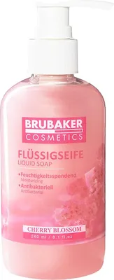 Produktbild von BRUBAKER Cosmetics Handwaschlotion Flüssigseife im praktischen Spender - reinigt sanft und spendet Feuchtigkeit, Kirschblüte, 1er Pack (240 ml)