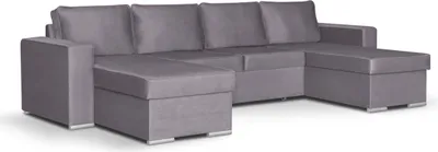 Produktbild von U-Ecksofa mit Schlaffunktion PANORAMIX-U - fliederfarben