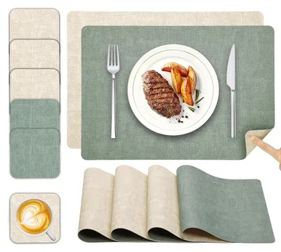Productafbeelding van Set van 6 Afwasbare Placemat en Onderzetters