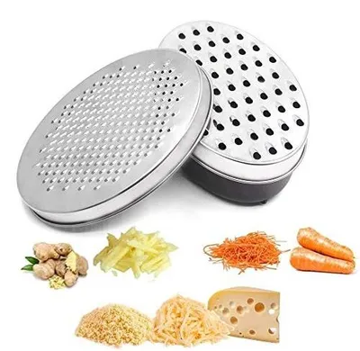 Zdjęcie produktu dla Tarka do sera wielofunkcyjna ze stali nierdzewnej z pojemnikiem
