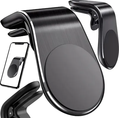 Image de Support magnétique MINIMAG pour téléphone portable dans la voiture - Noir