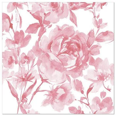 Produktbild von 160 Papstar Servietten ROYAL Collection 1/4-Falz 40 cm x 40 cm bordeaux Rose 89077