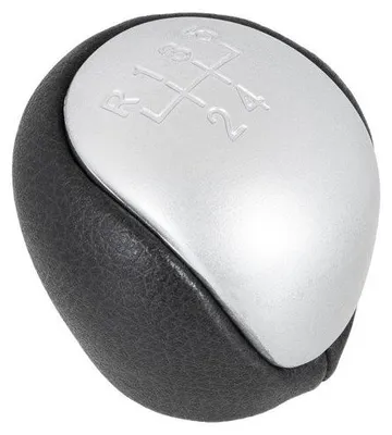 Image de Manette de changement de vitesse Knauf, noire/alu, 5 vitesses, pour Hyundai i30, ix35, Elantra, Tucson