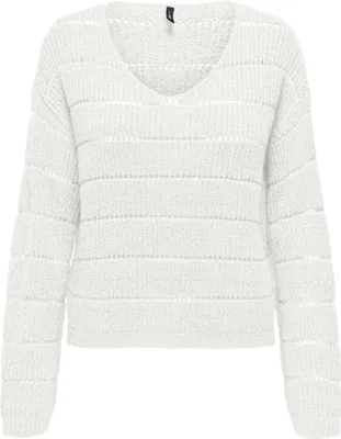 Produktbild von ONLY ONLPAMELA LS V-NECK PULLOVER CC KNT Cloud Dancer M