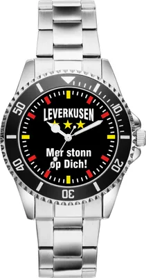 Produktbild von KIESENBERG Herrenuhr Armbanduhr Leverkusen Geschenk Artikel Idee Fan Analog Quartz 2287