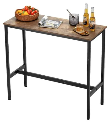 Produktbild von VEVOR Bartisch Bistrotisch Kneipentisch mit Metallrahmen, schmaler & Langer Küch