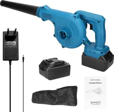 Produktbild von Wiederaufladbarer 2-in-1-Laubbläser und -Sauger Staubsauger Hochleistungs-Akku-Elektro-Luftgebläse Multifunktionaler tragbarer Staubsauger