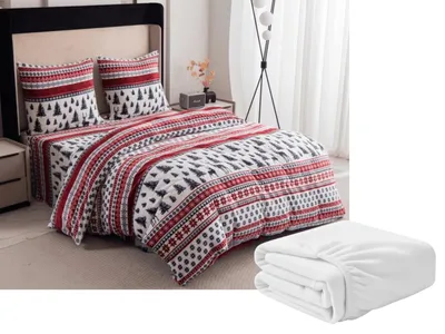 Obrázok produktu pre Súprava mikroplyšových obliečok TWINKLE CHRISTMAS farebné 90x200