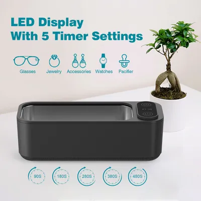 Produktbild von SWAREY 680ml Mini UltraschallReiniger Reinigungsgerät Ultraschallreinigungsgerät Reiniger Ultrasonic Cleaner
