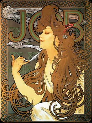 Produktbild von Alphonse Mucha Kunstdruck Bild - JOB, 1896 (80 x 60 cm)
