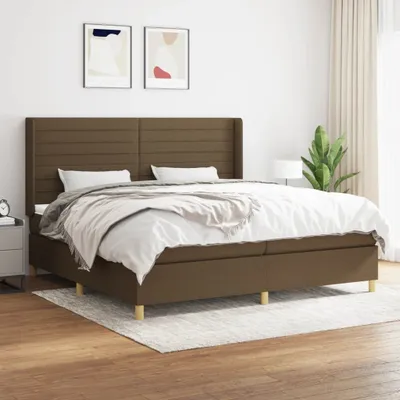 Produktbild von Maison Exclusive - Boxspringbett mit Matratze Dunkelbraun 200x200 cm Stoff
