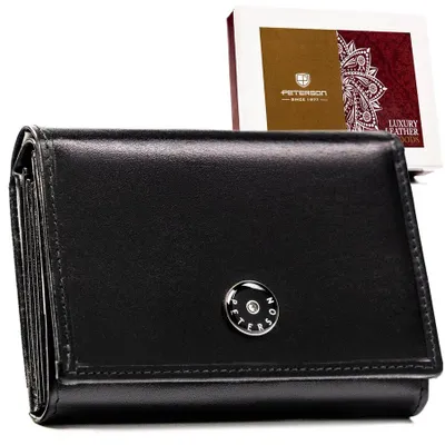 Obrázek produktu pro Peterson dámská peněženka kožená černá RFID 12,5x9 cm horizontální