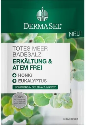 Produktbild von Dermasel Totes Meer Badesalz Erkältung & Atemfrei 80 g